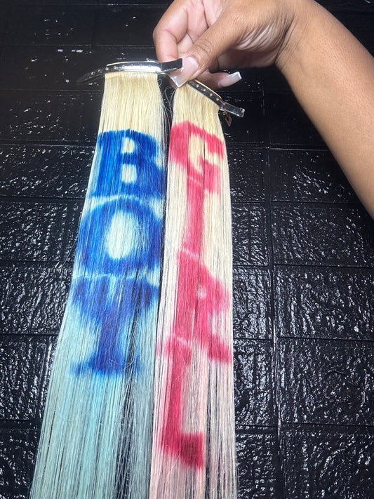 Gender Reveal Tape Ins