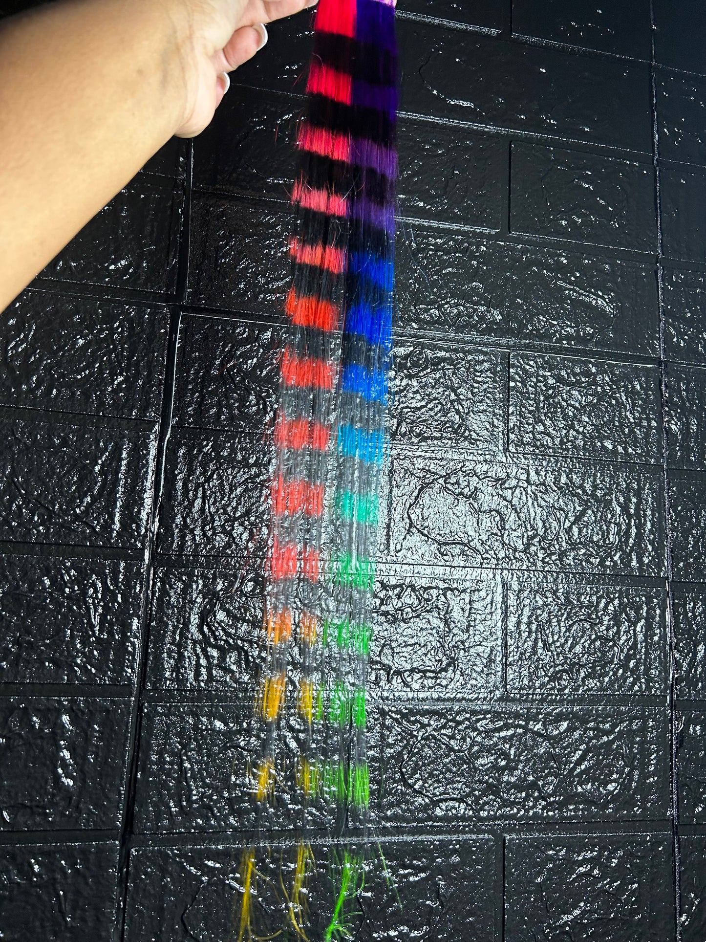 Striped Color Bomb Tape Ins