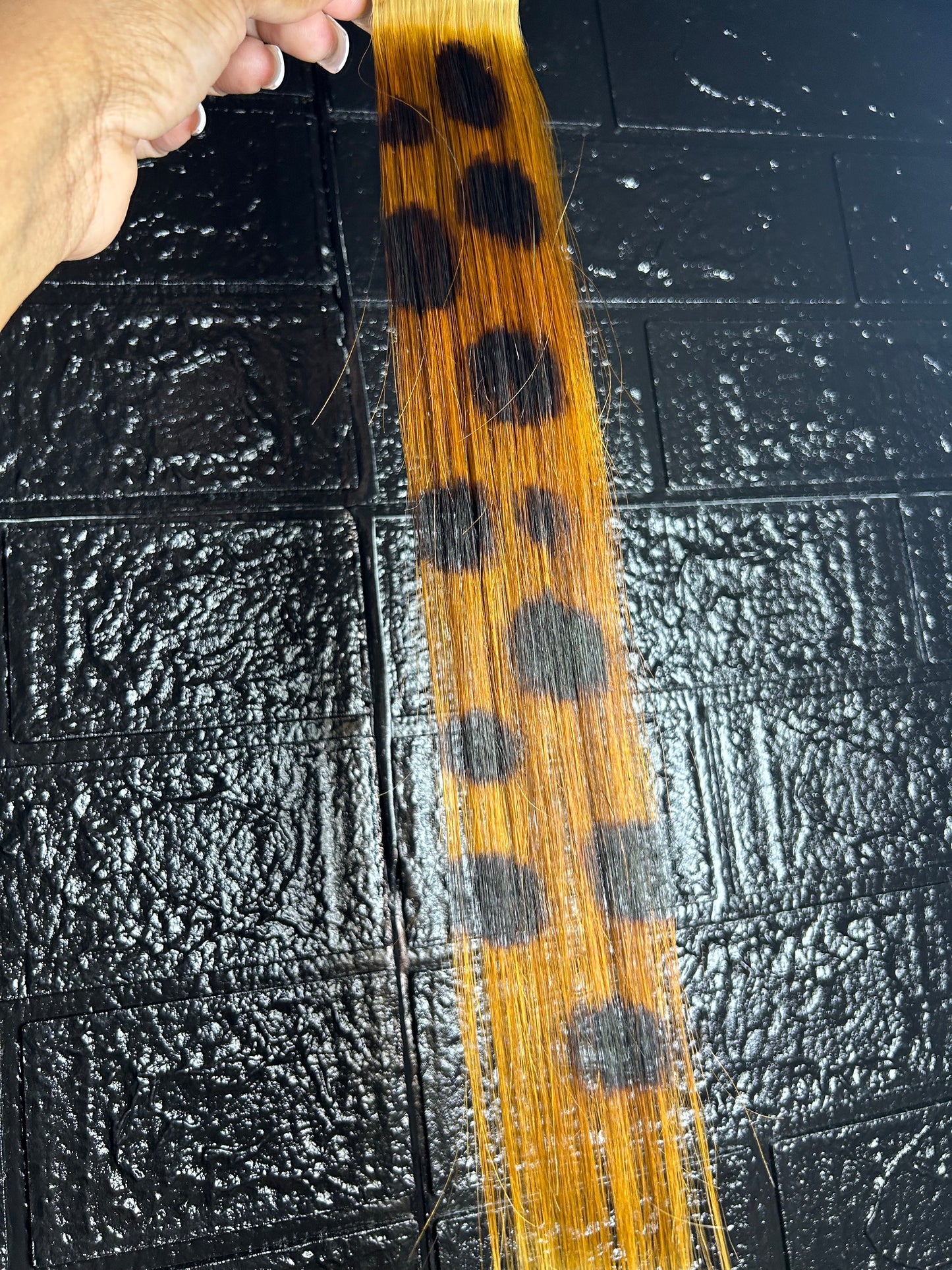 Brown Ombre Spots Tape Ins