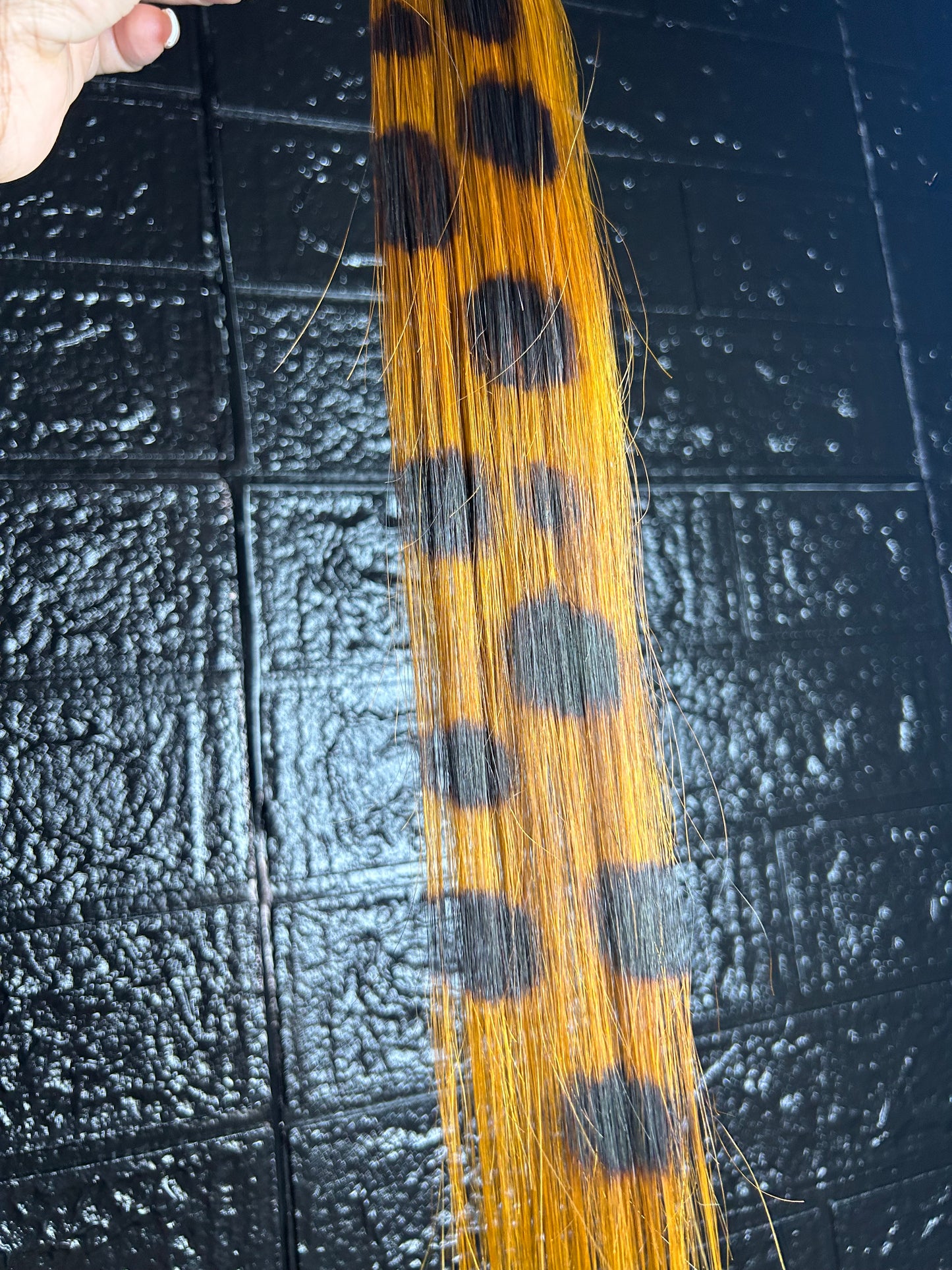 Brown Ombre Spots Tape Ins